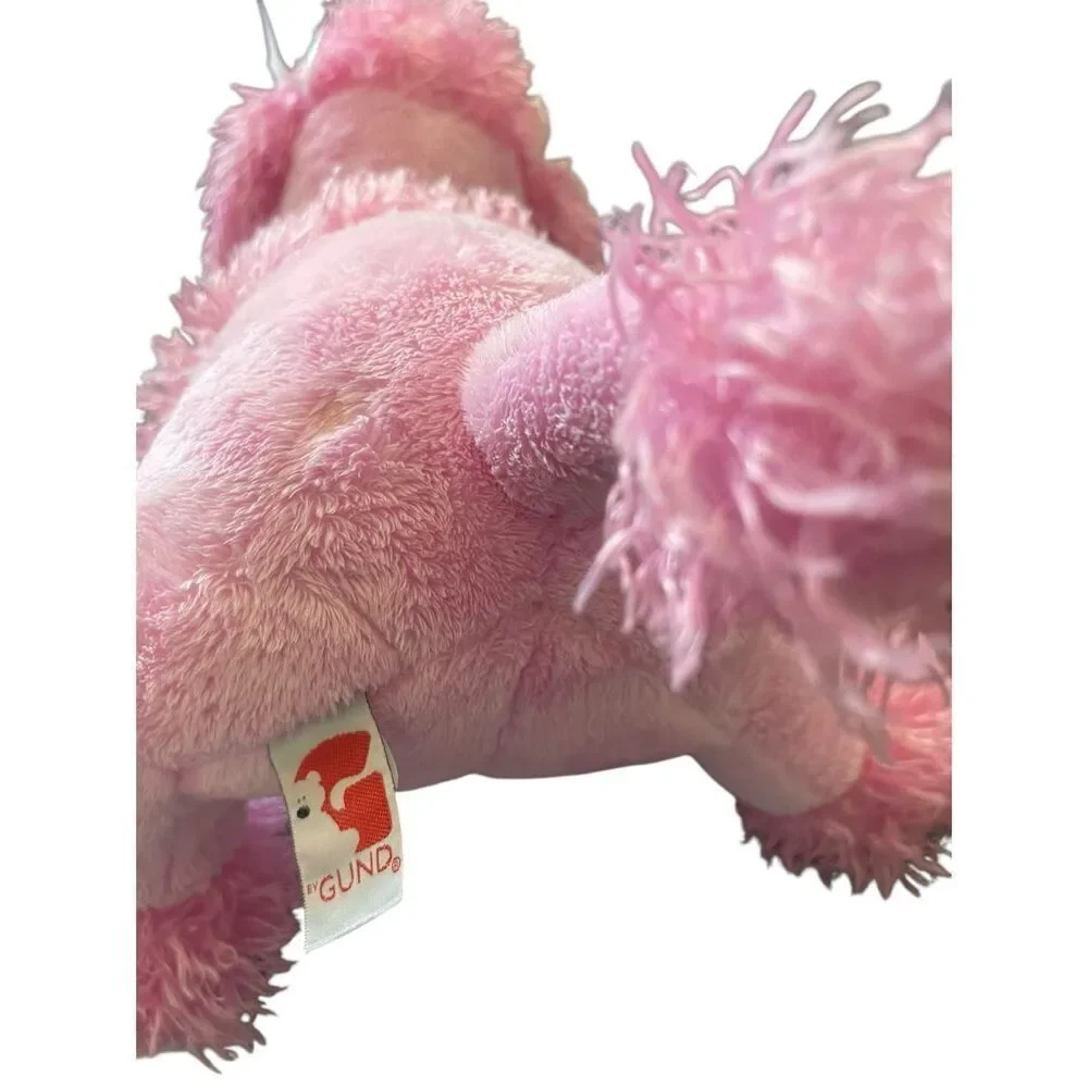 Gund Kids Pink Patti Poodle Dog Plush Cuddle Fuzzy Stuffed Animal Toy OS
